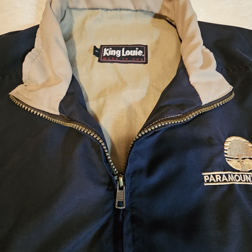King Louie Paramount Farms Windbreaker Bomber Style UFCW Mens Jacket Size Large - Picture 9 of 9